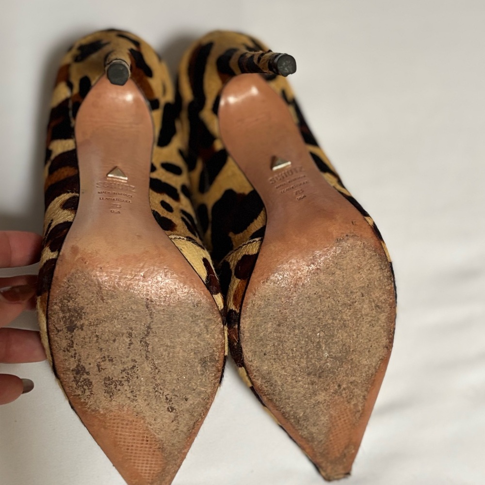 SCHUTZ Animal Print Women's Heels - Picture 6 of 6